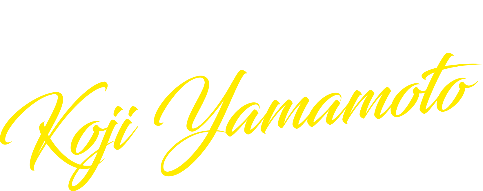 Koji Yamamoto 50th